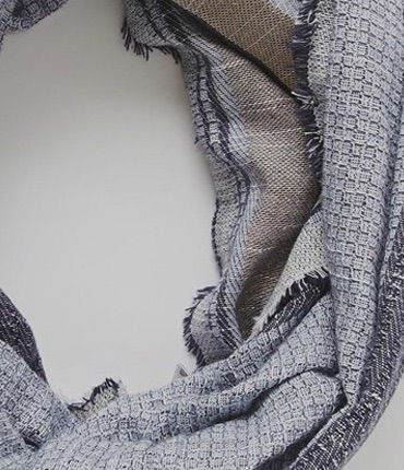 up close shot of scarf product
